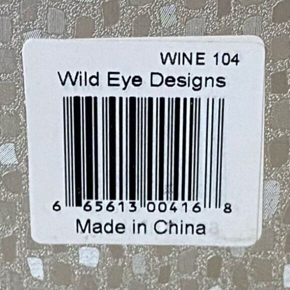 NWT New Wild Eye Designs Red & Silver 5 Piece Wine Gift Set. Holidays Christmas - Picture 7 of 7